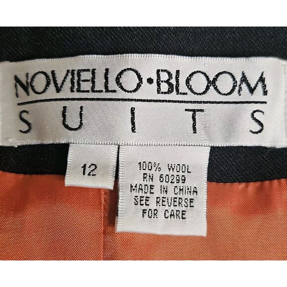 VTG Noviello Bloom Wool Embroidered Jacket W/belt Size 12 - Picture 13 of 16